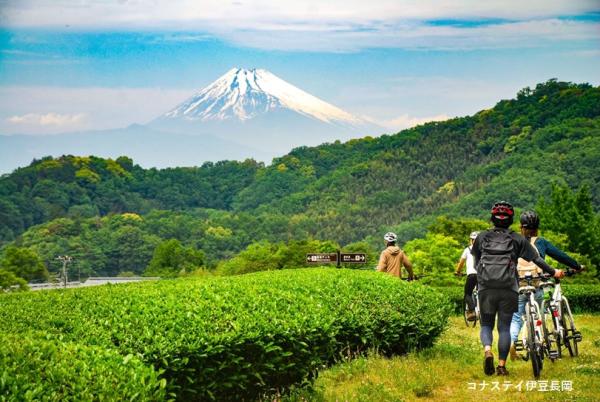 【三島駅に到着したらサイクリングスタート！】富士山を楽しみながら伊豆長岡温泉へ＆日帰り温泉