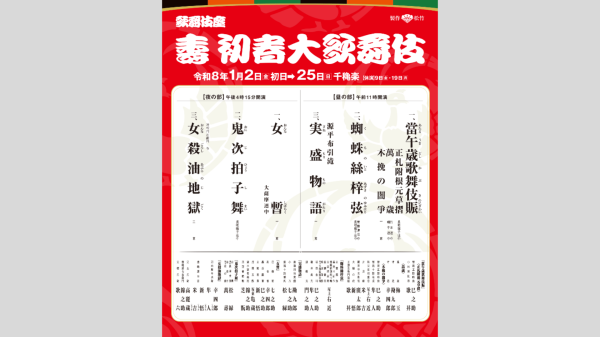 【歌舞伎座　1月公演】壽初春大歌舞伎